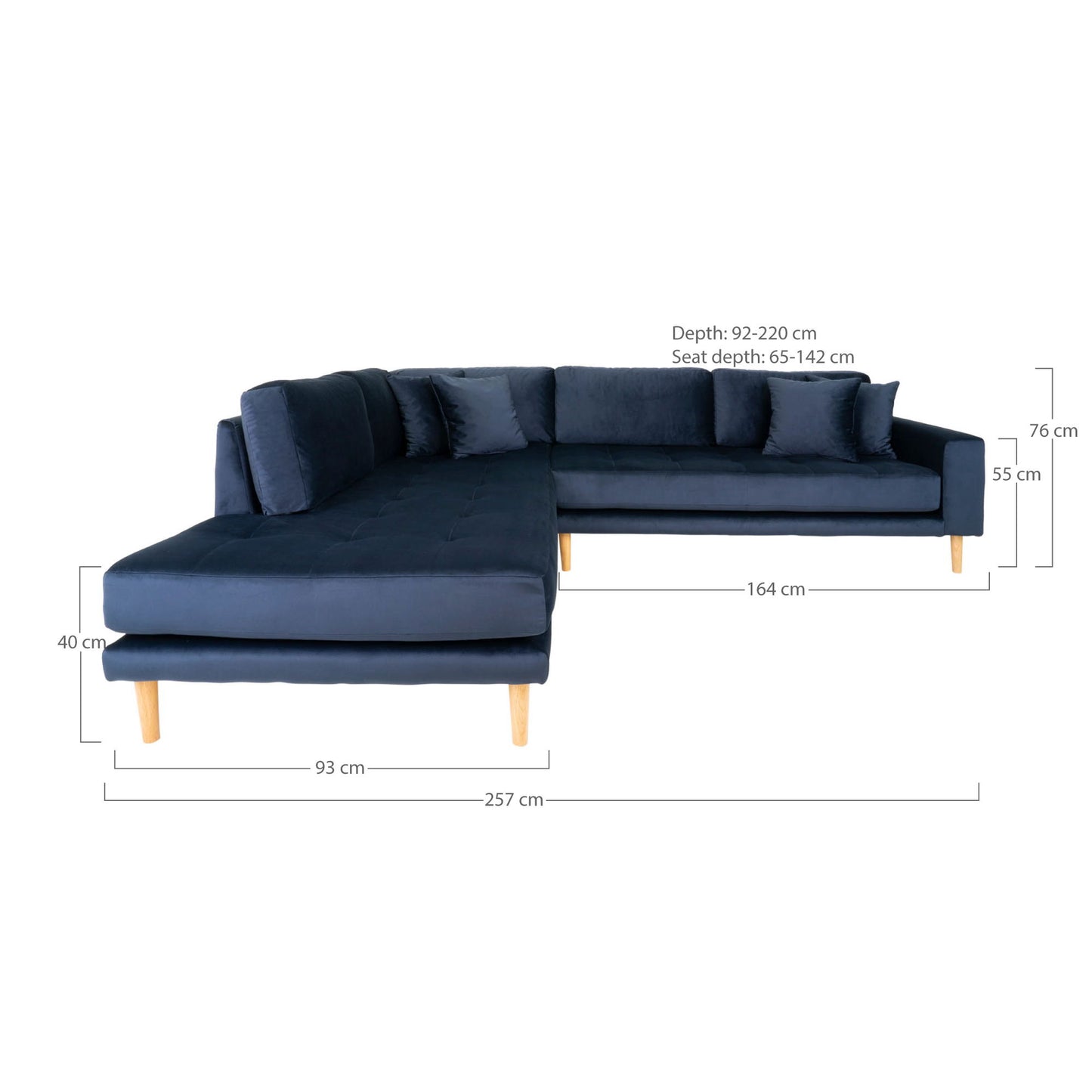 Lido Hjørnesofa Åben Ende