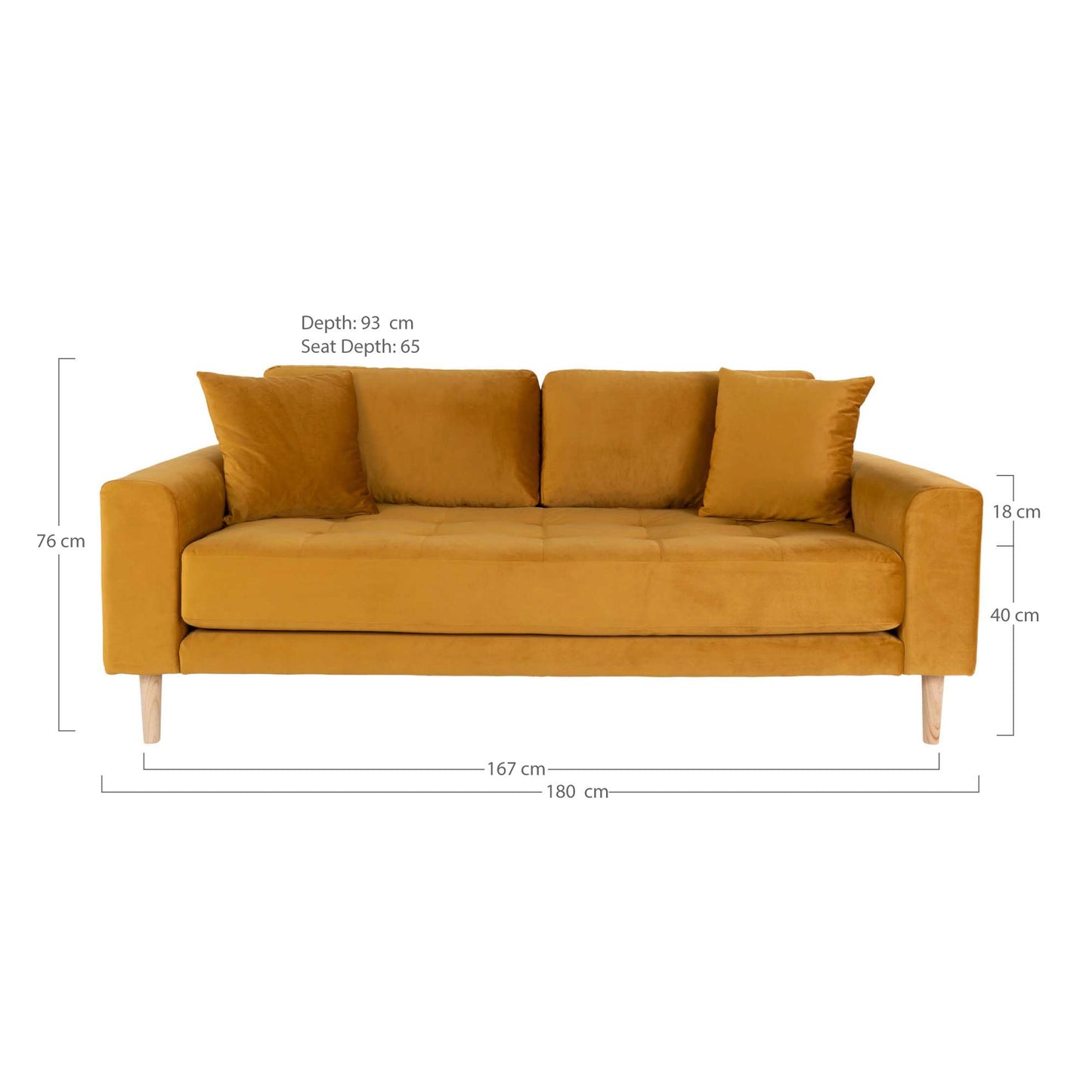 Lido 2,5 Personers Sofa