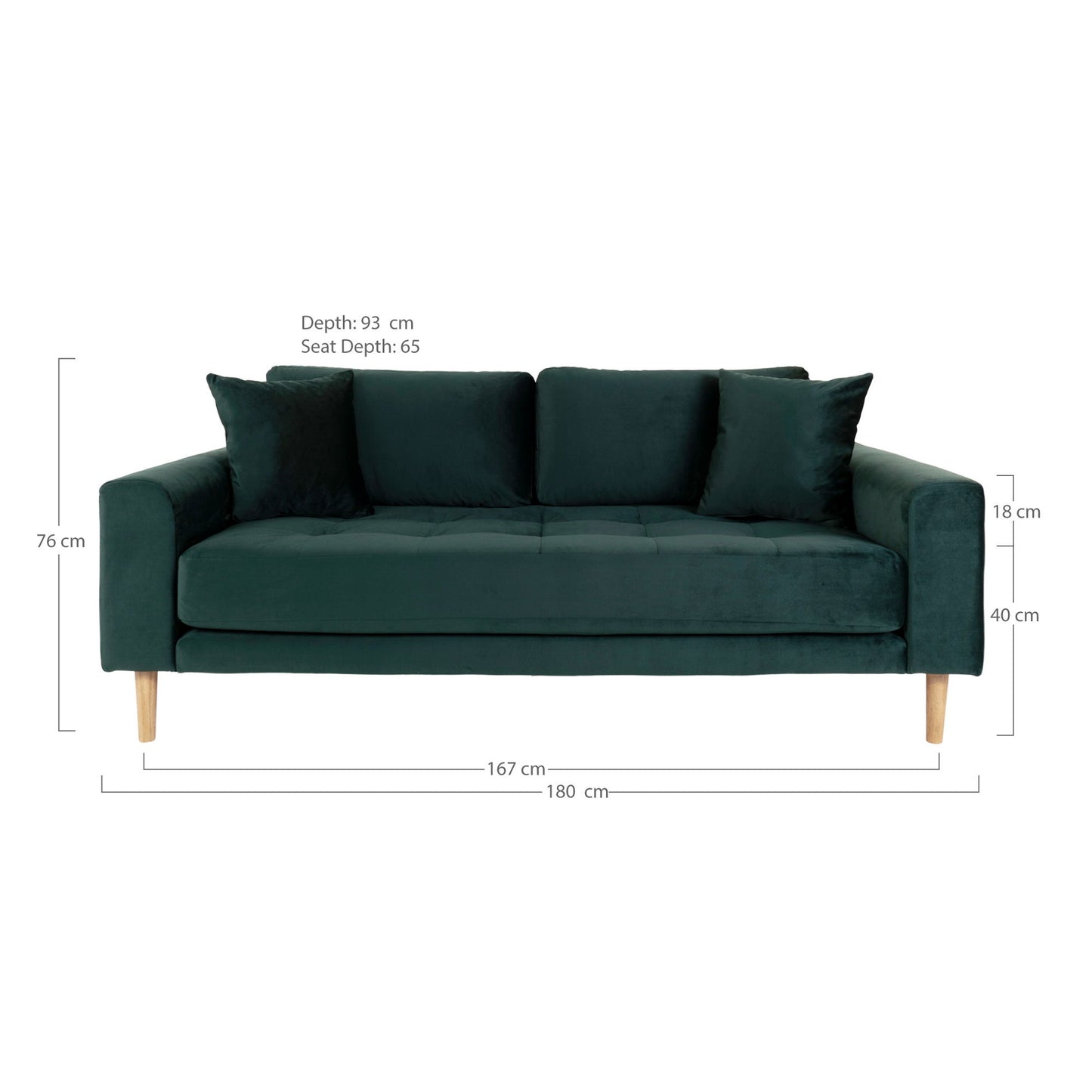 Lido 2,5 Personers Sofa