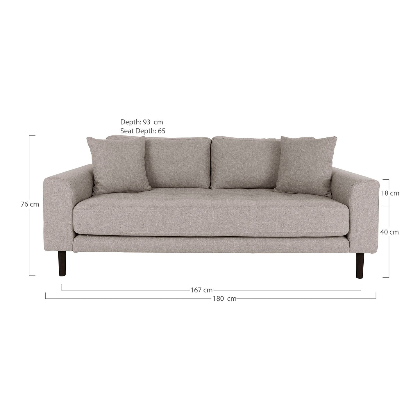 Lido 2,5 Personers Sofa