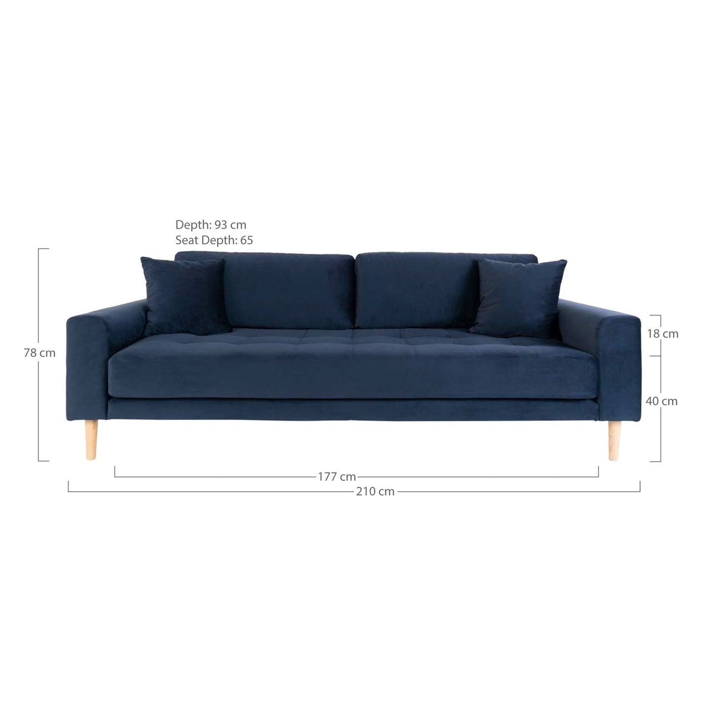 Lido 3 Personers Sofa