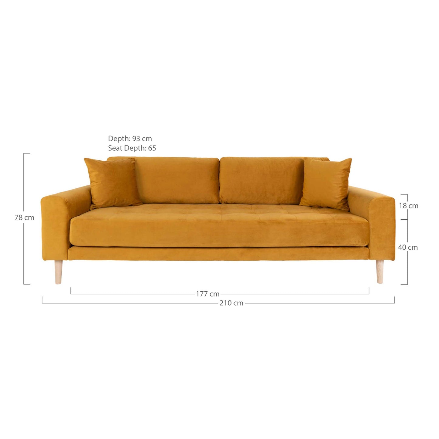 Lido 3 Personers Sofa