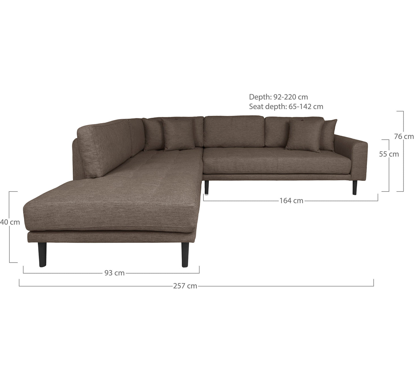 Hjørnesofa Åben Ende