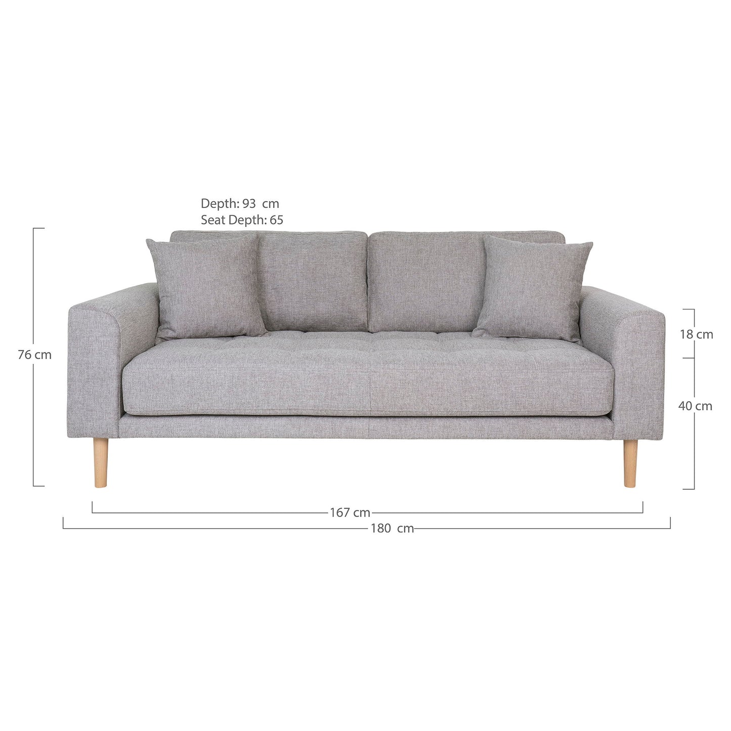 Lido 2,5 Personers Sofa