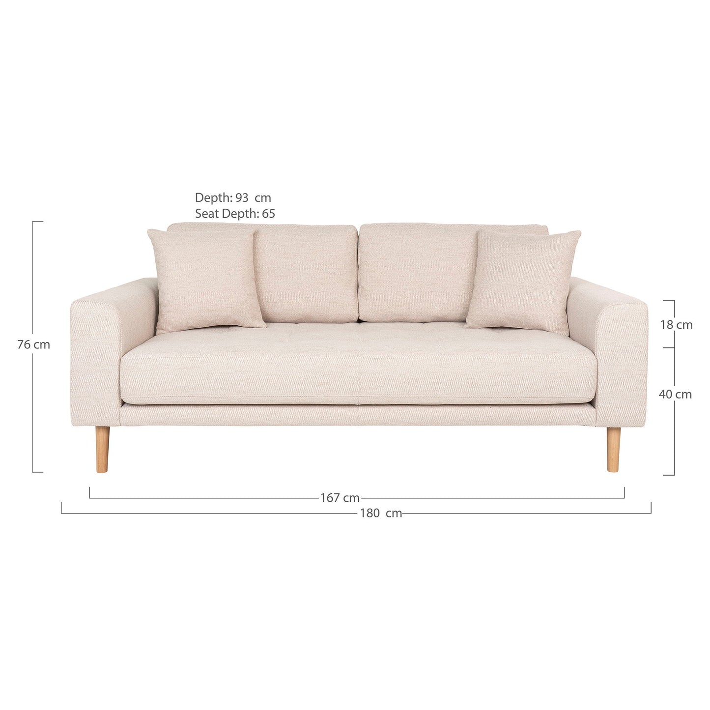 Lido 2,5 Personers Sofa