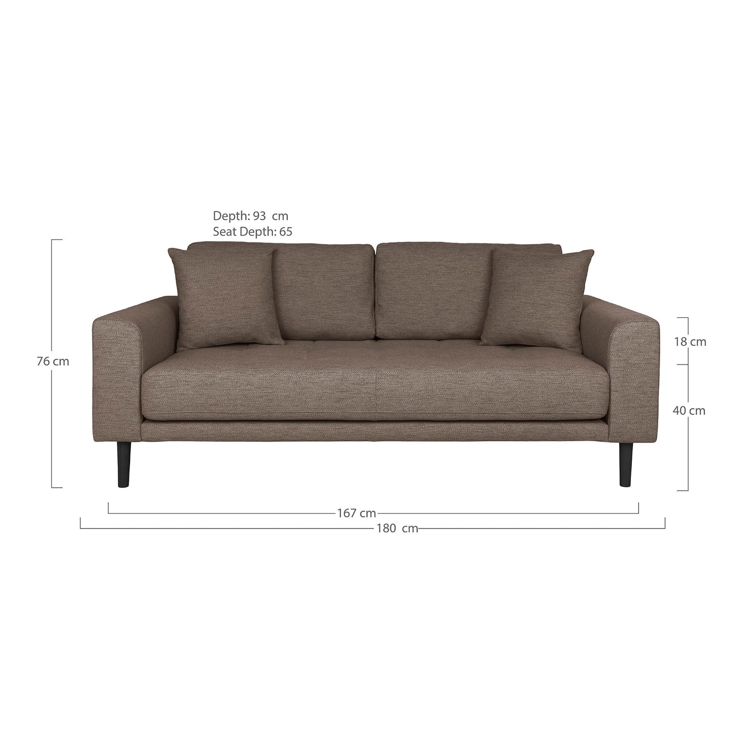 Lido 2,5 Personers Sofa
