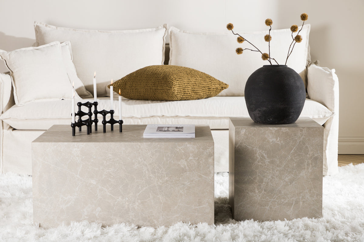 York Sofabord 80 x 60 Beige