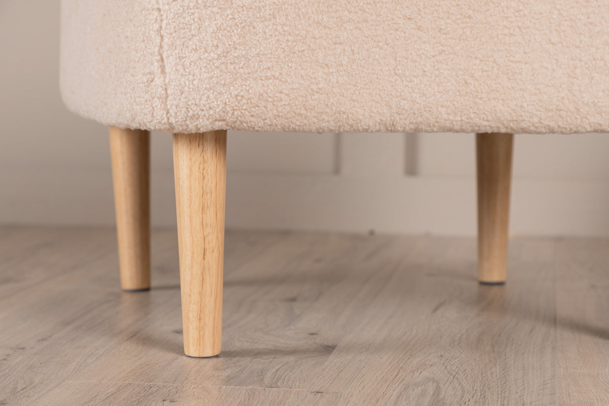 Puf 56 x 56 x 41 Hvid