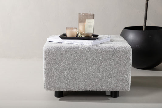 Puf 51 x 32 x 51 Lysegrå