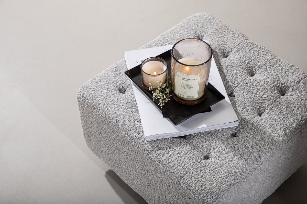 Puf 51 x 32 x 51 Lysegrå