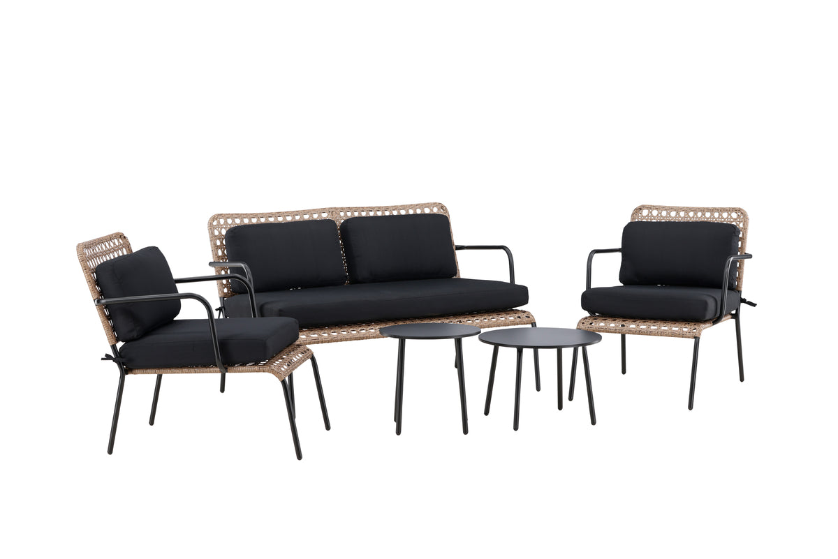 Sofagruppe Sort Natur