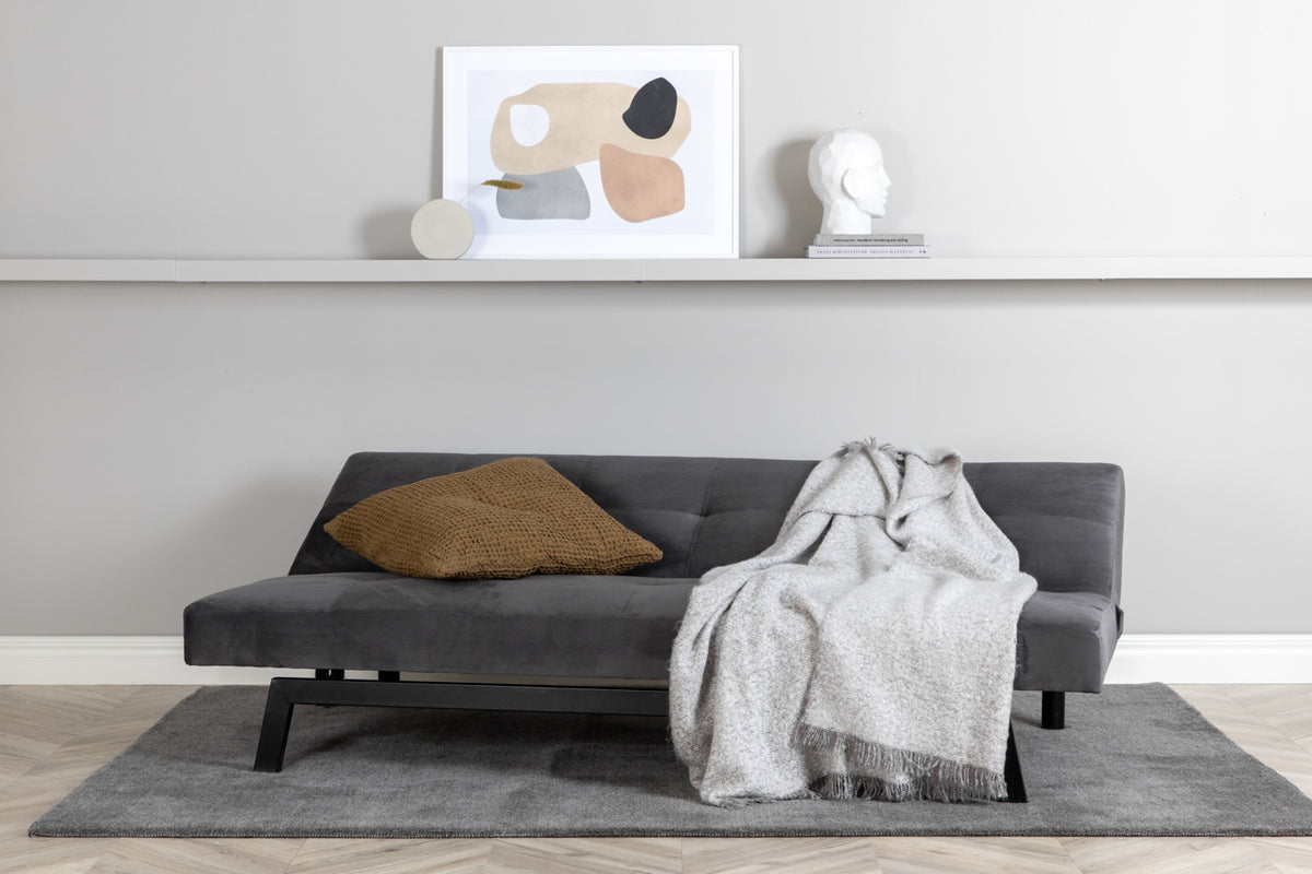 Sammenklappelig seng, mørkegrå