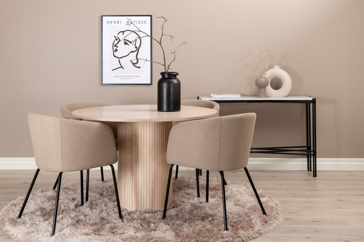 Berit Spisebordsstol Beige