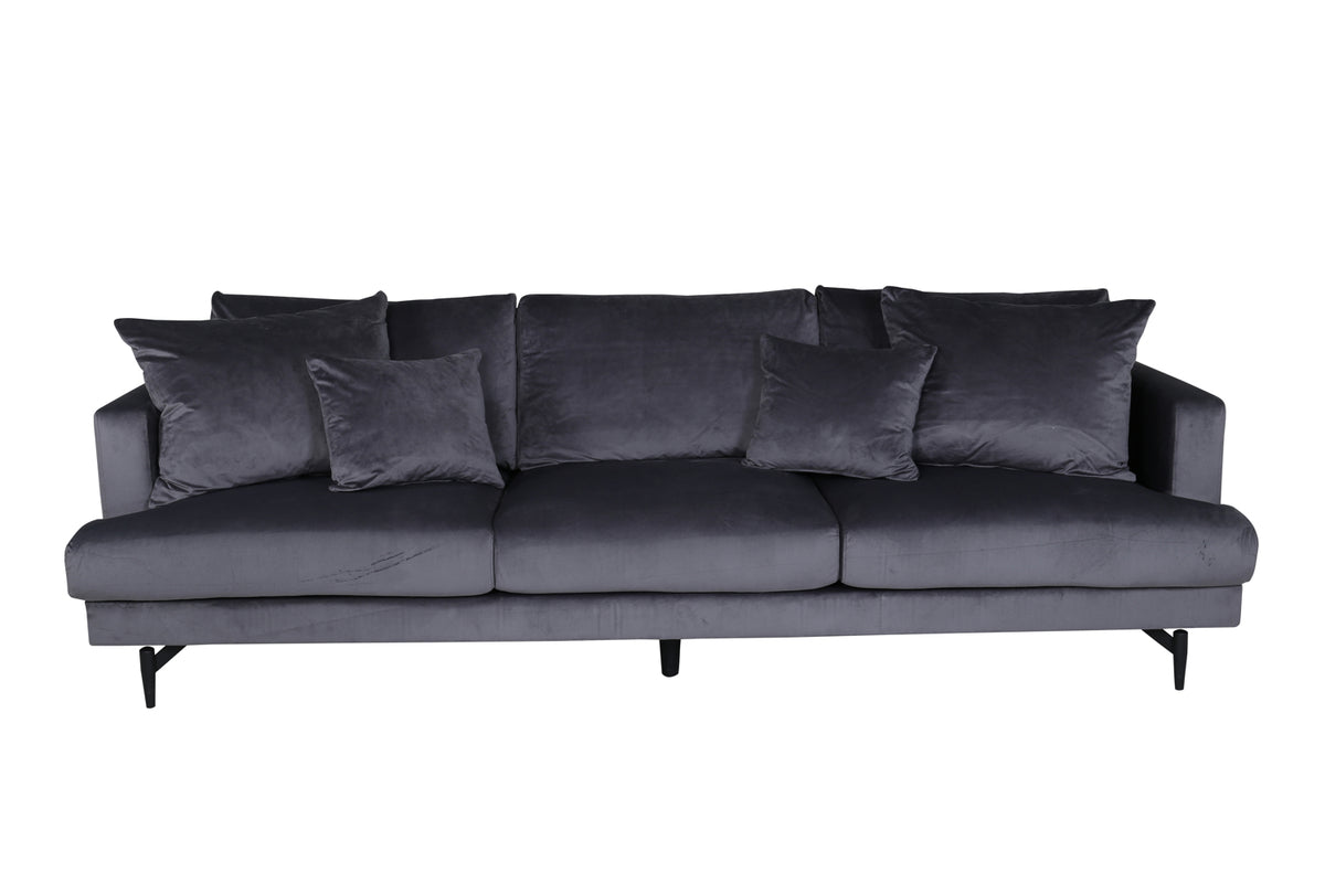 3-personers sofa, mørkegrå