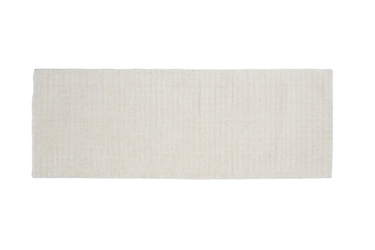Rektangulært tæppe 200 x 70 Hvid