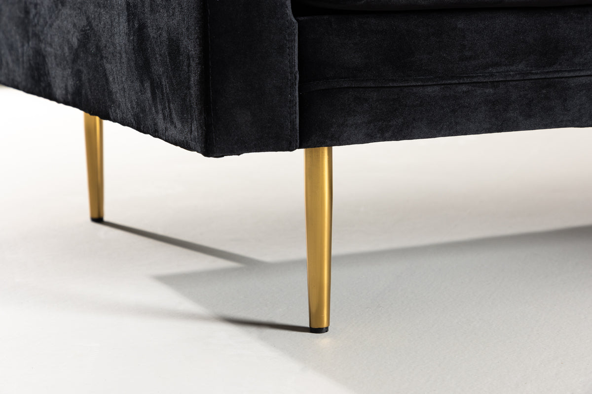 3-personers sofa, sort