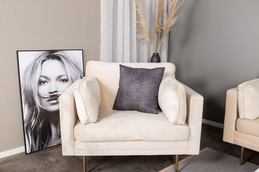 Lænestol Lys Beige