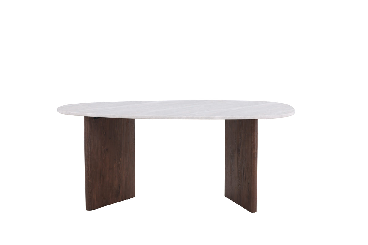 Grönvik Oval Spisebord 180 x 90 Lys Grå