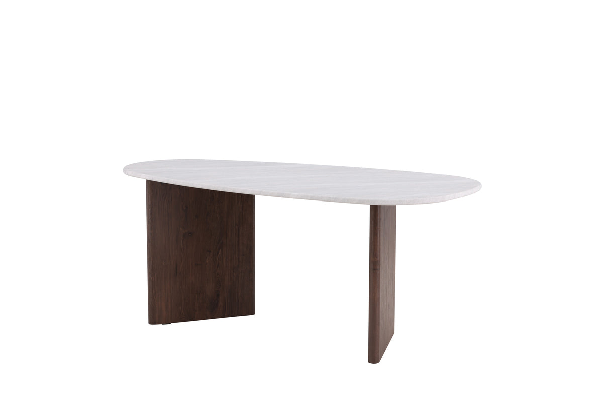 Grönvik Oval Spisebord 180 x 90 Lys Grå
