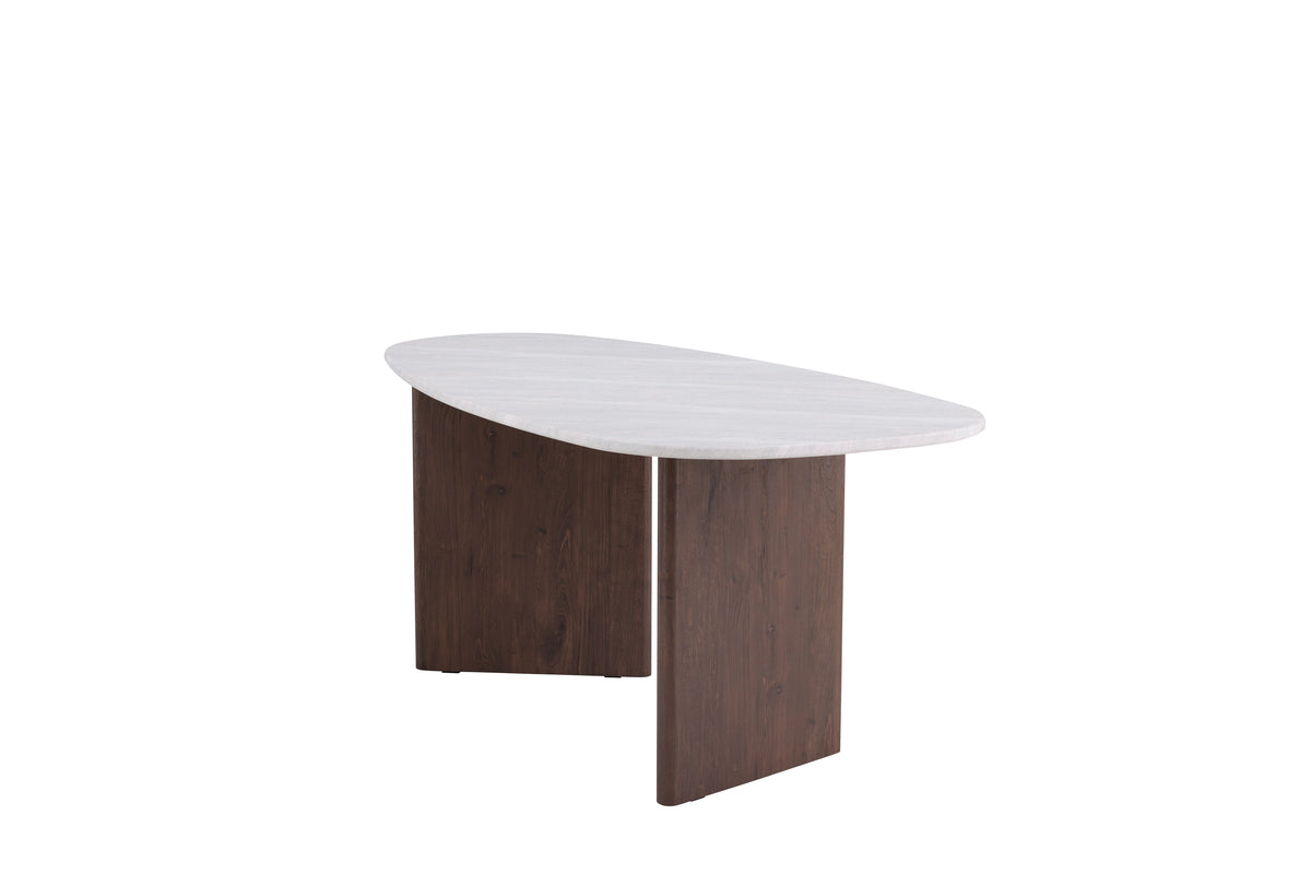 Grönvik Oval Spisebord 180 x 90 Lys Grå