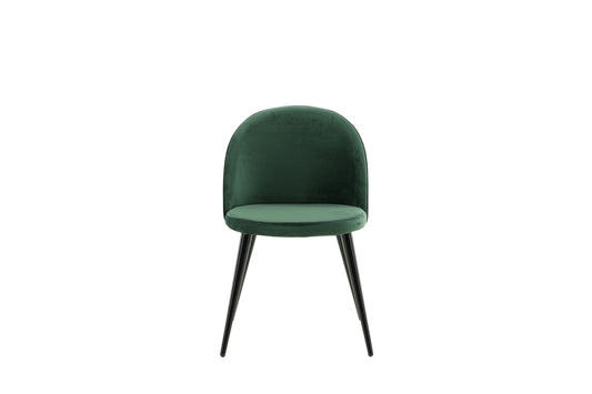 Velour Spisebordsstol 2-pak Grøn