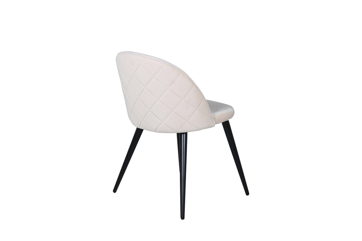 Velvet Spisebordsstol 2-pak Beige
