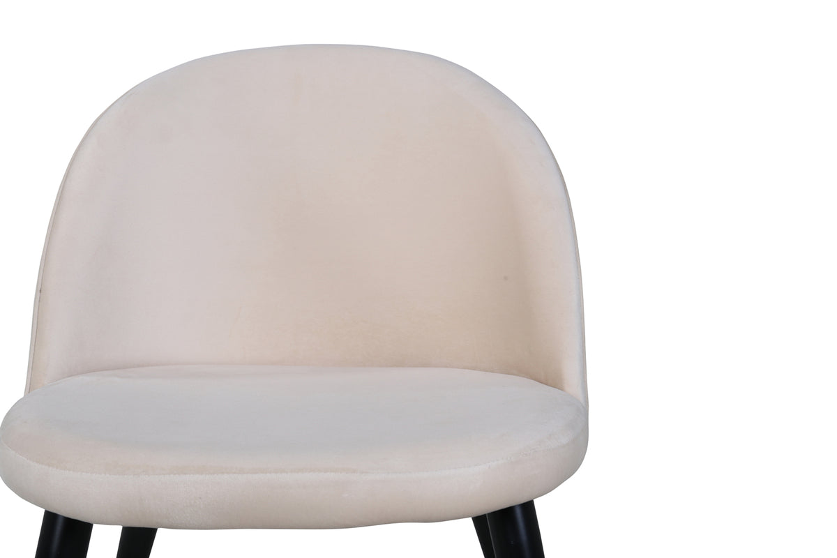 Velvet Spisebordsstol 2-pak Beige