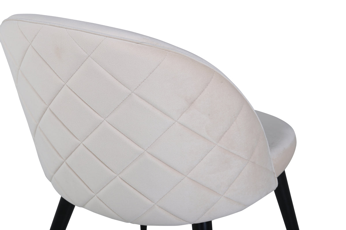 Velvet Spisebordsstol 2-pak Beige