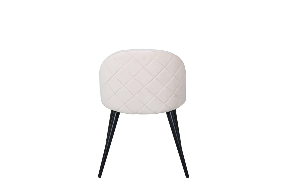 Velvet Spisebordsstol 2-pak Beige