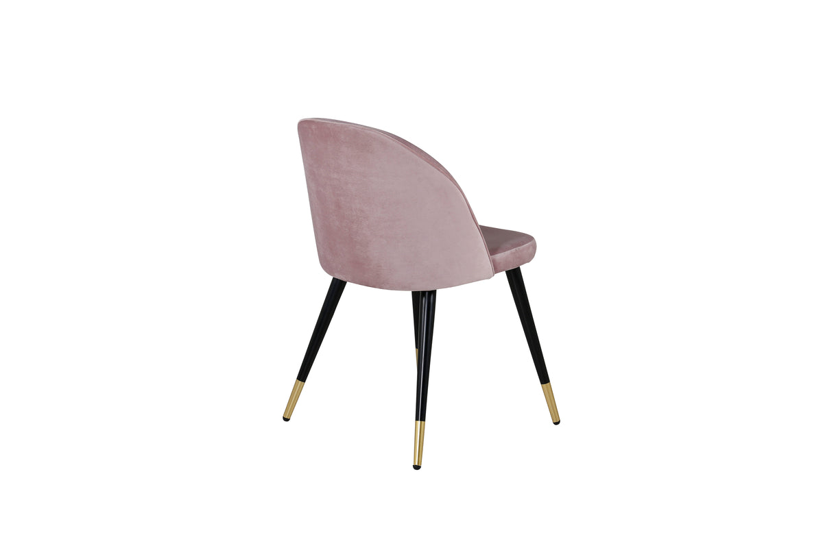 Velvet Spisebordsstol 2-pak Støvet Rosa