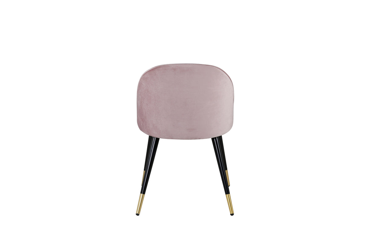 Velvet Spisebordsstol 2-pak Støvet Rosa