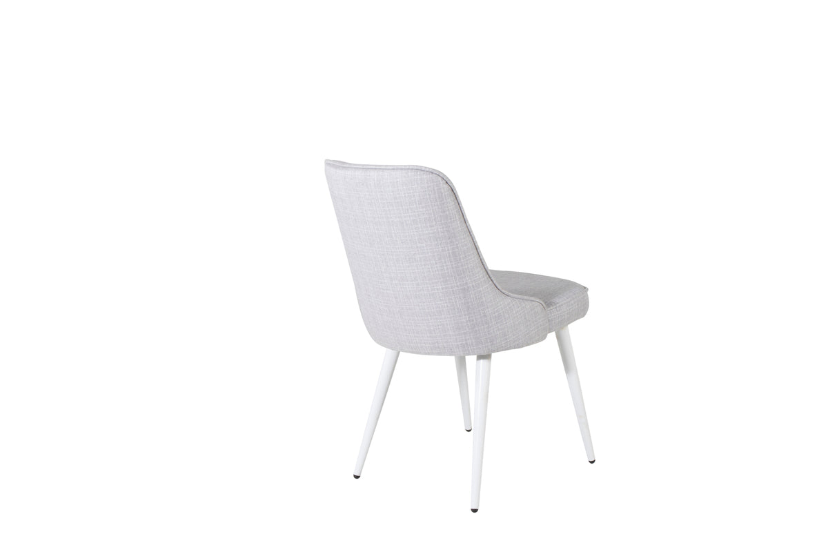 Velvet Deluxe Spisestol 2-pak Lys Grå