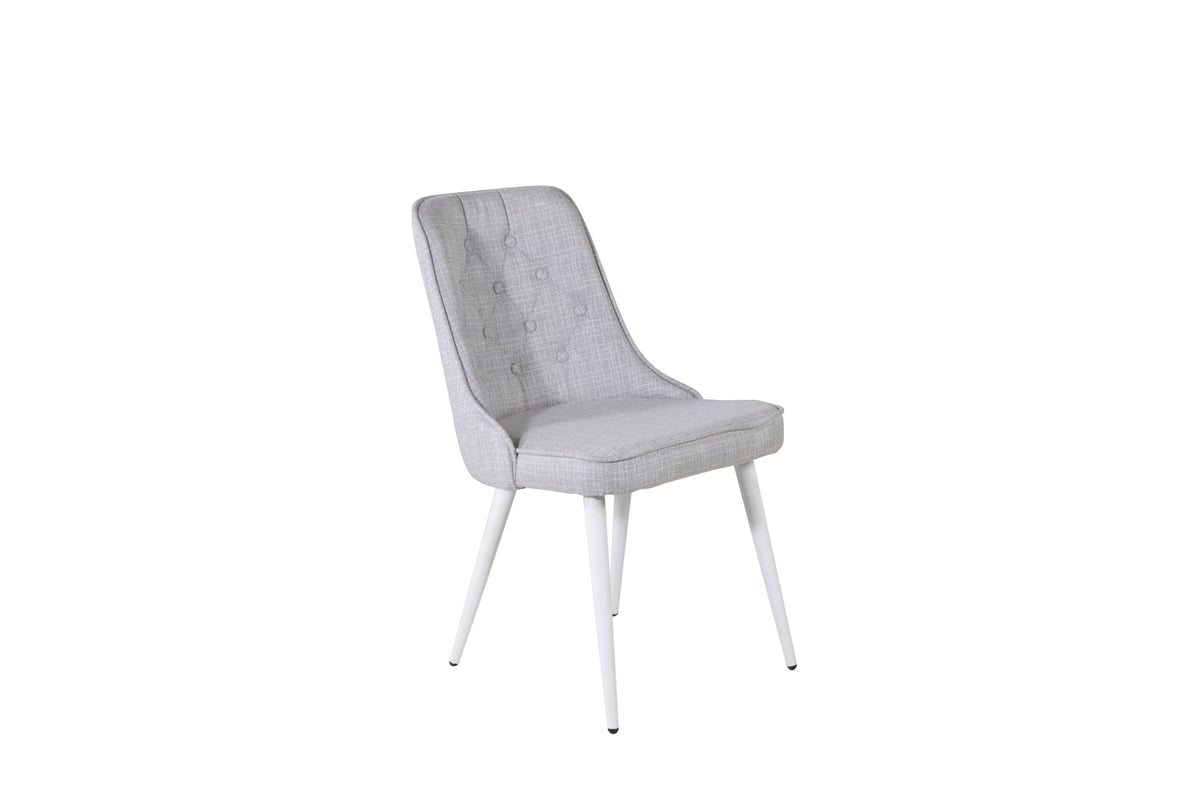 Velvet Deluxe Spisestol 2-pak Lys Grå