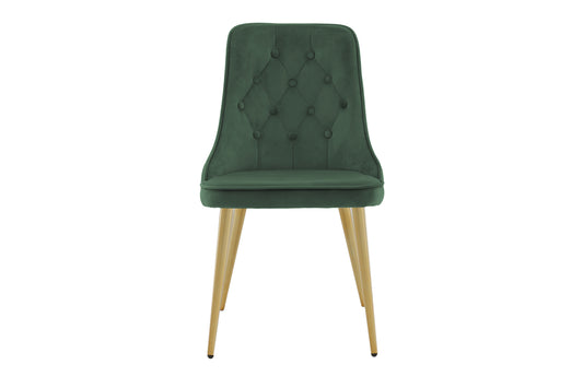 Velvet Deluxe Spisestol 2-pak Grøn