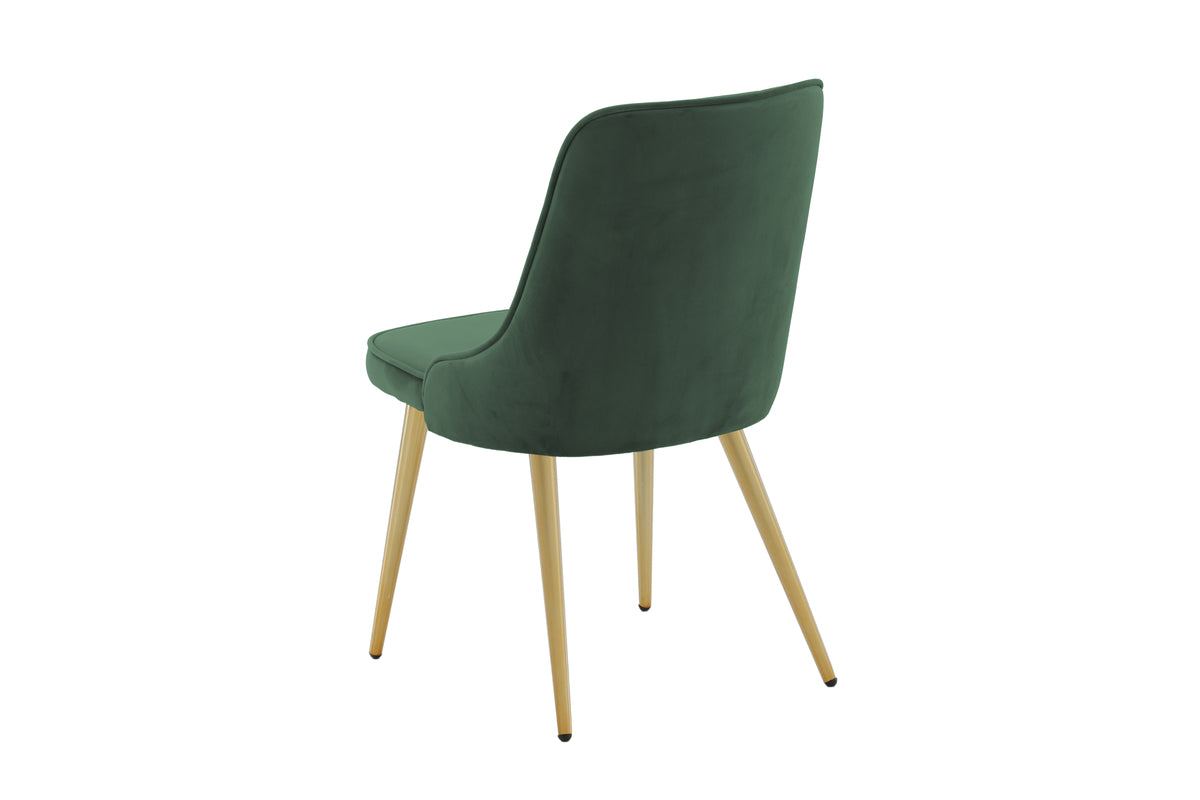 Velvet Deluxe Spisestol 2-pak Grøn