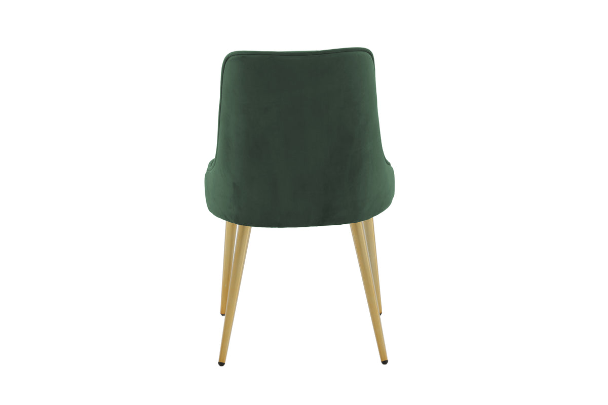 Velvet Deluxe Spisestol 2-pak Grøn