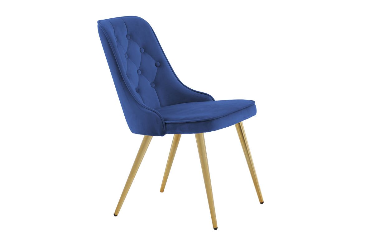 Velvet Deluxe Spisestol 2-pak Blå