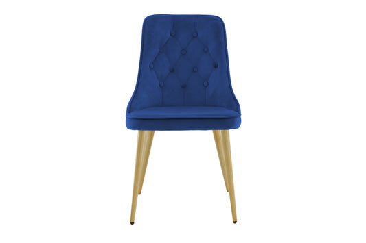Velvet Deluxe Spisestol 2-pak Blå
