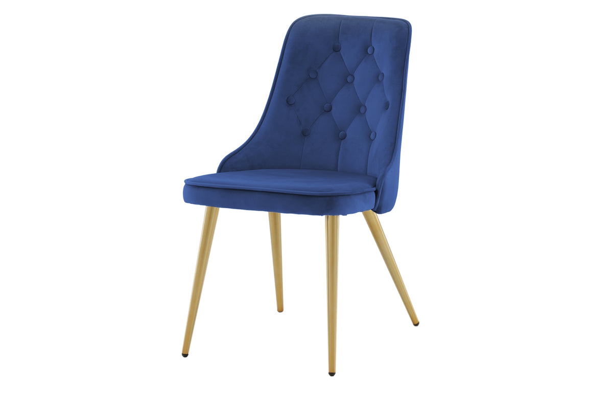 Velvet Deluxe Spisestol 2-pak Blå