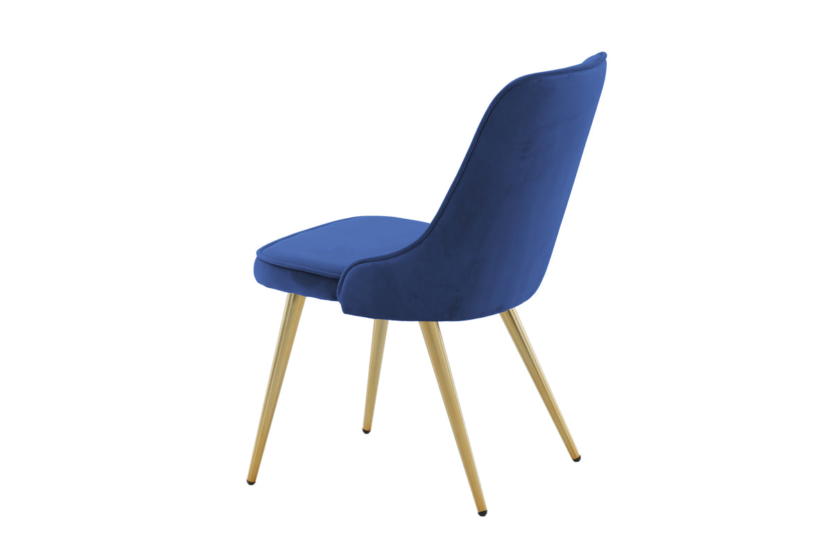 Velvet Deluxe Spisestol 2-pak Blå