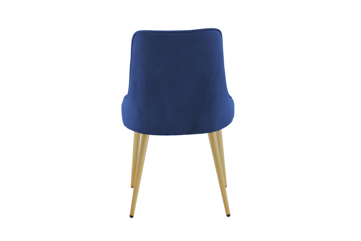 Velvet Deluxe Spisestol 2-pak Blå
