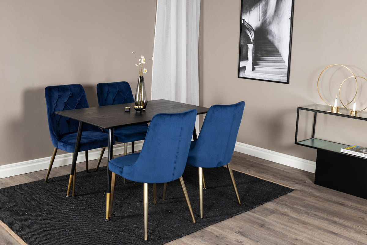 Velvet Deluxe Spisestol 2-pak Blå