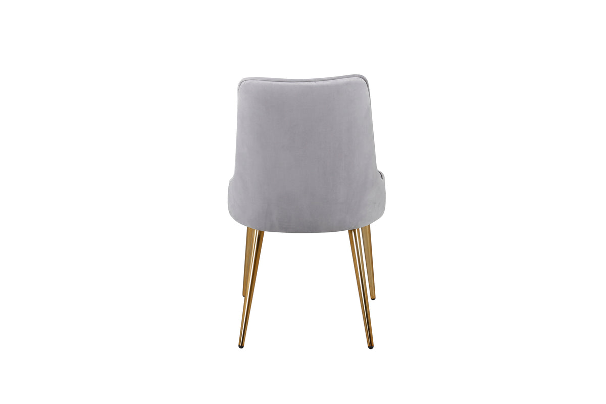 Velvet Deluxe Spisestol 2-pak Grå