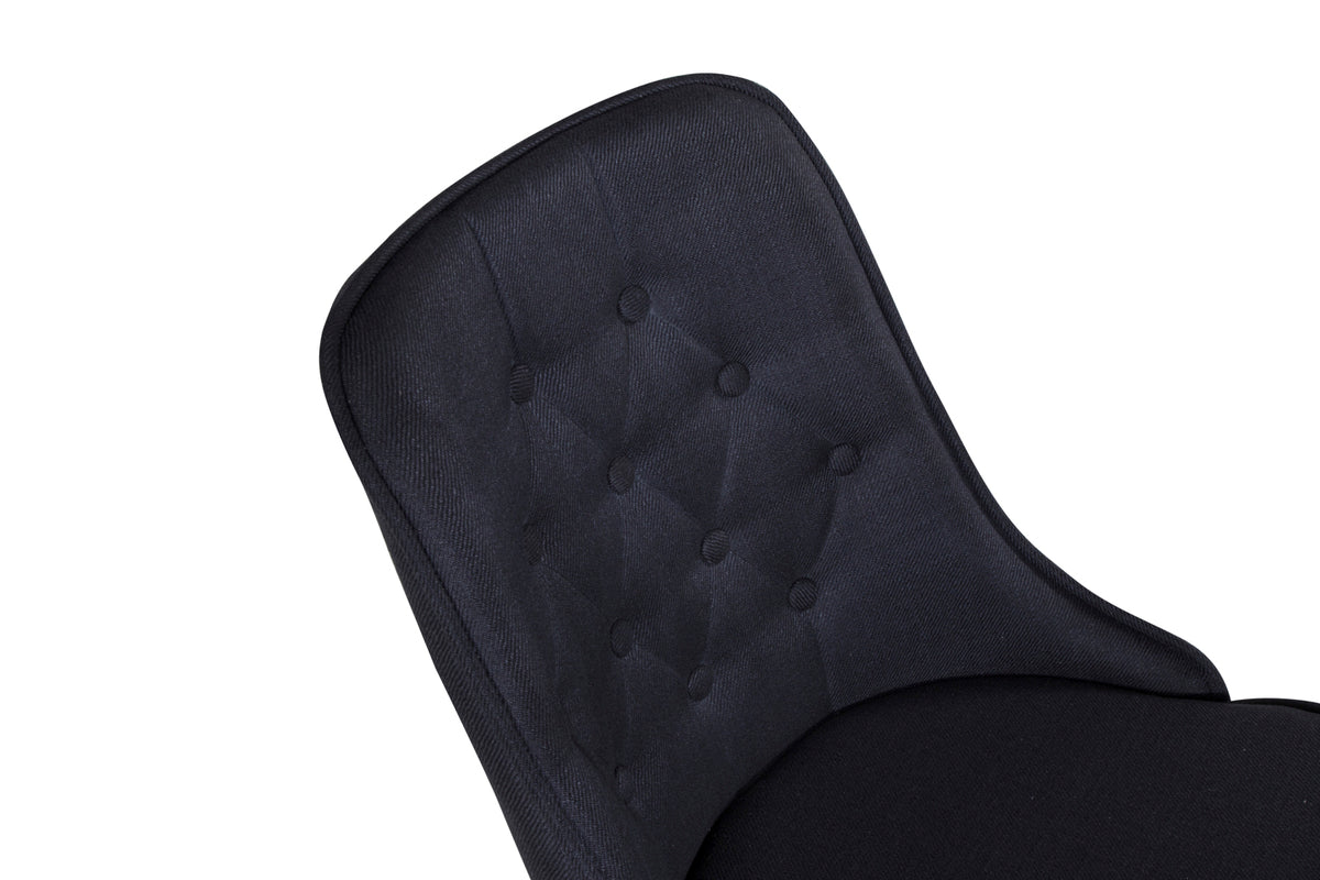 Velvet Deluxe Spisestol 2-pak Sort