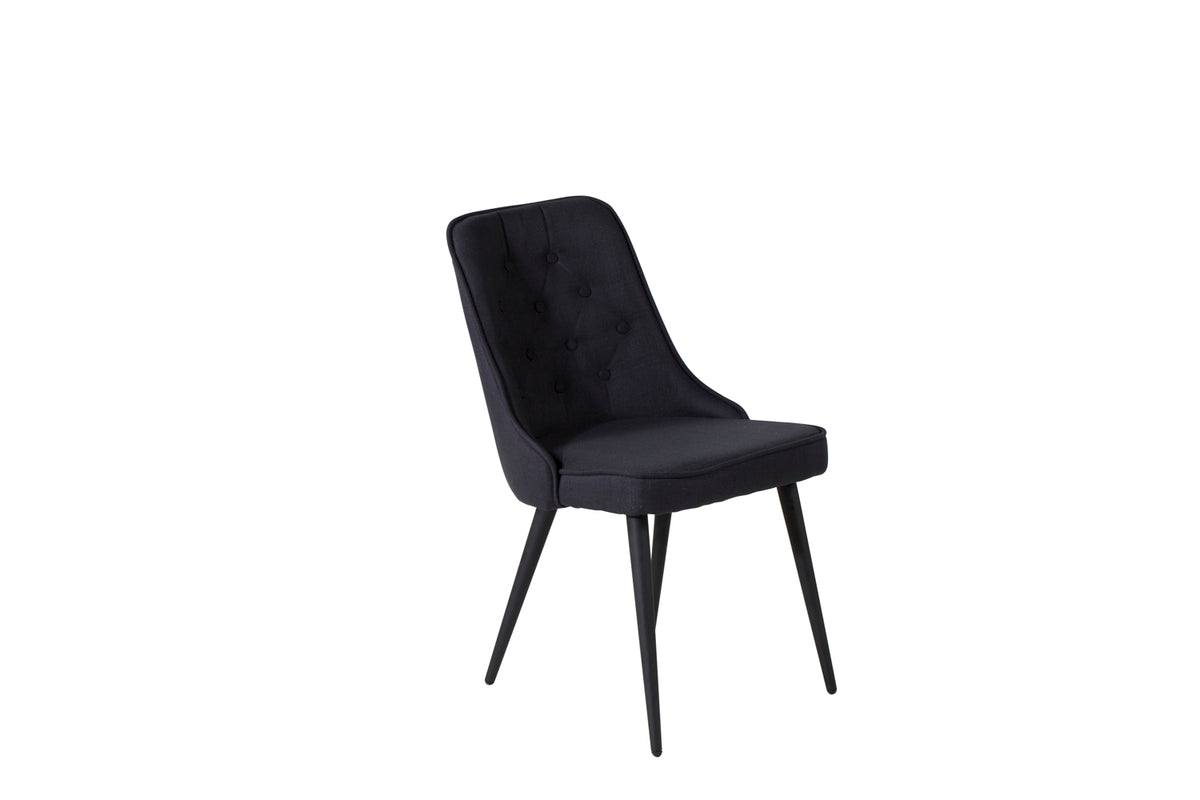 Velvet Deluxe Spisestol 2-pak Sort