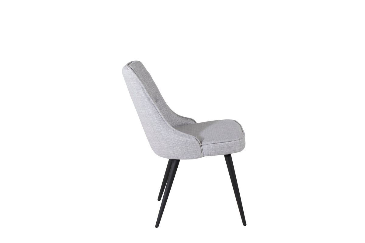 Velvet Deluxe Spisestol 2-pak Grå