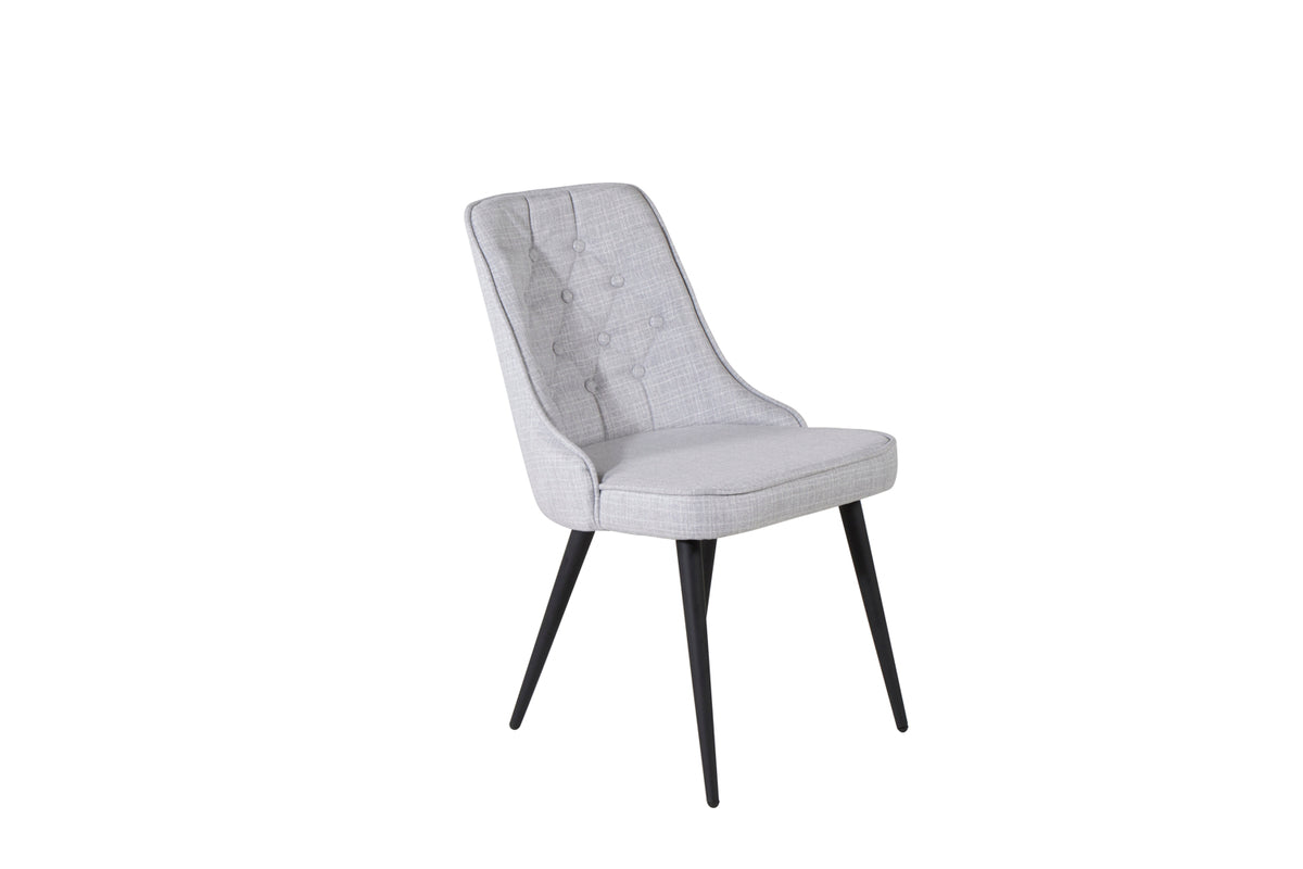 Velvet Deluxe Spisestol 2-pak Grå
