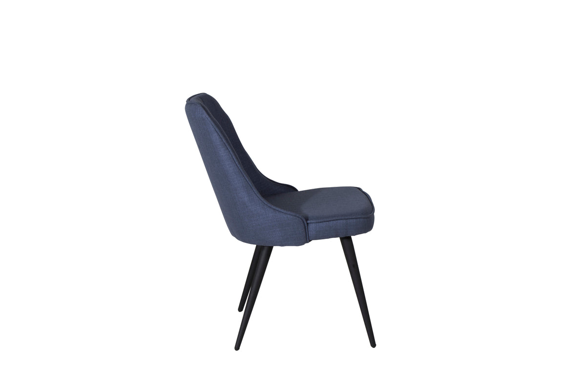 Velvet Deluxe Spisestol 2-pak Blå