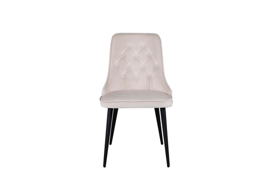 Velvet Deluxe Spisestol 2-pak Beige