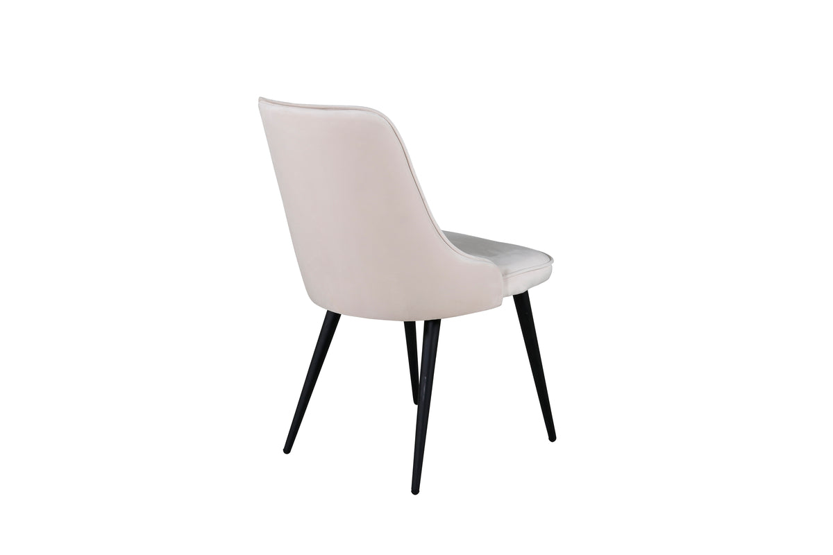 Velvet Deluxe Spisestol 2-pak Beige